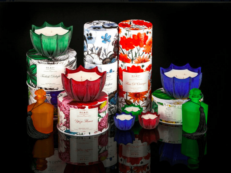 High End Candle Review - D.L. & Co. Lady Rhubarb Scallop Candle