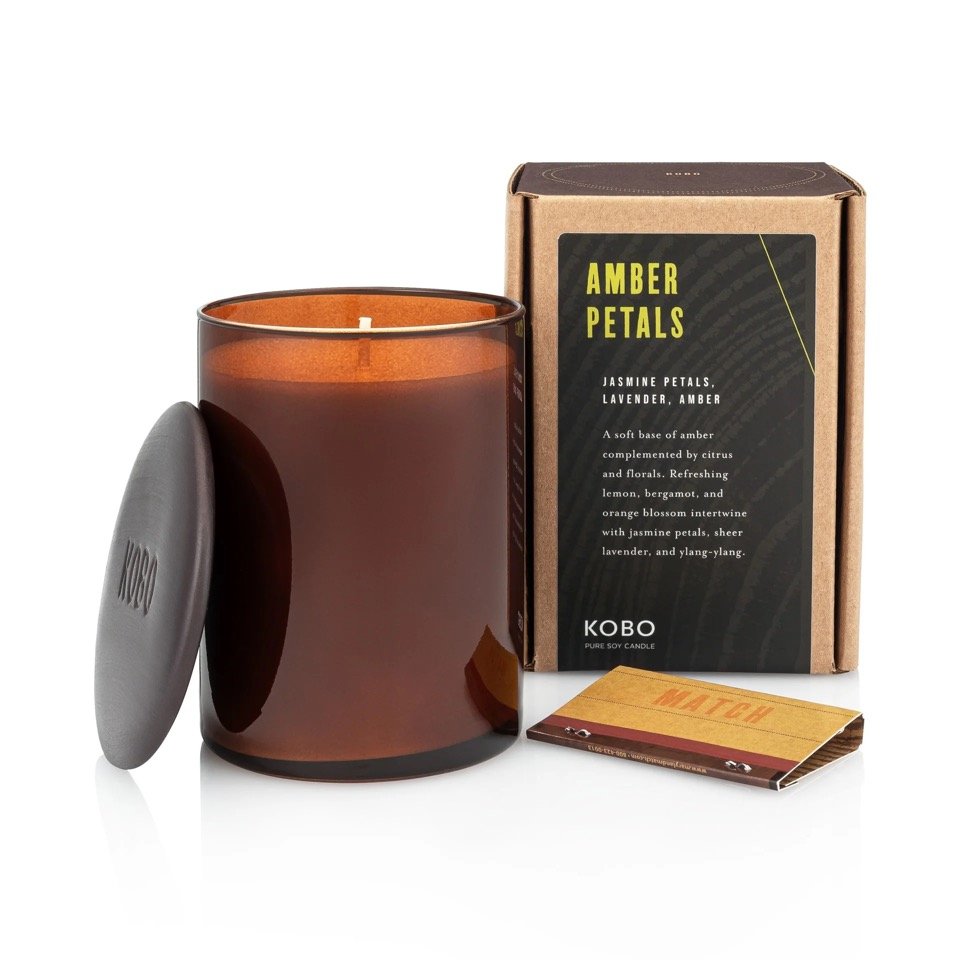 Kobo - Woodblock Amber Petals Candle