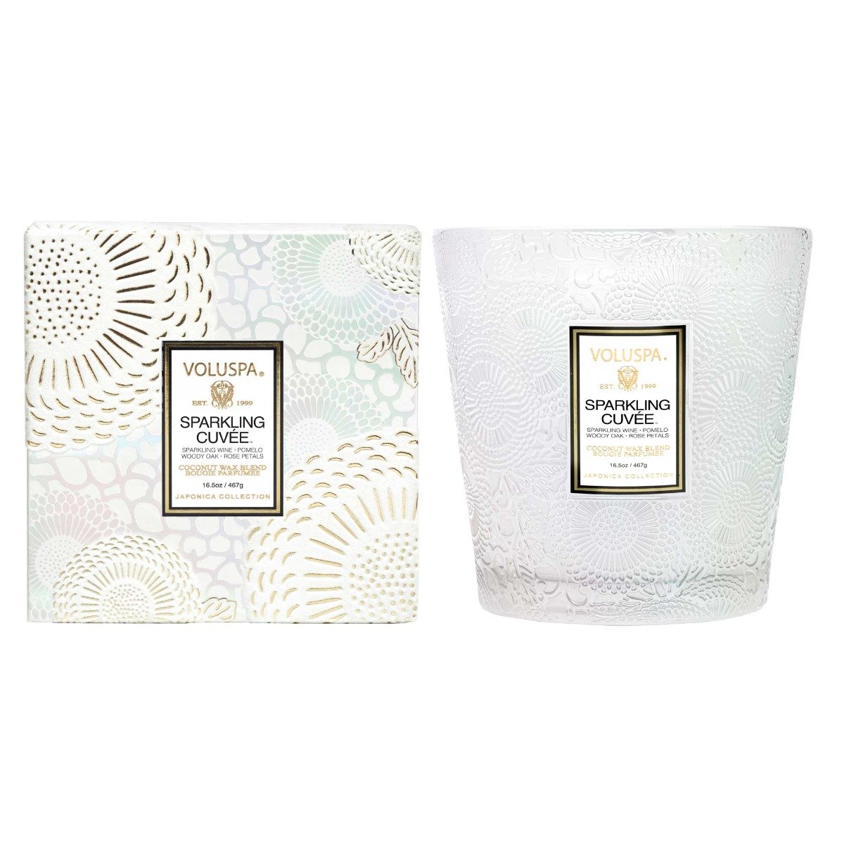 Voluspa - Sparkling Cuvée 2 Wick Hearth Candle