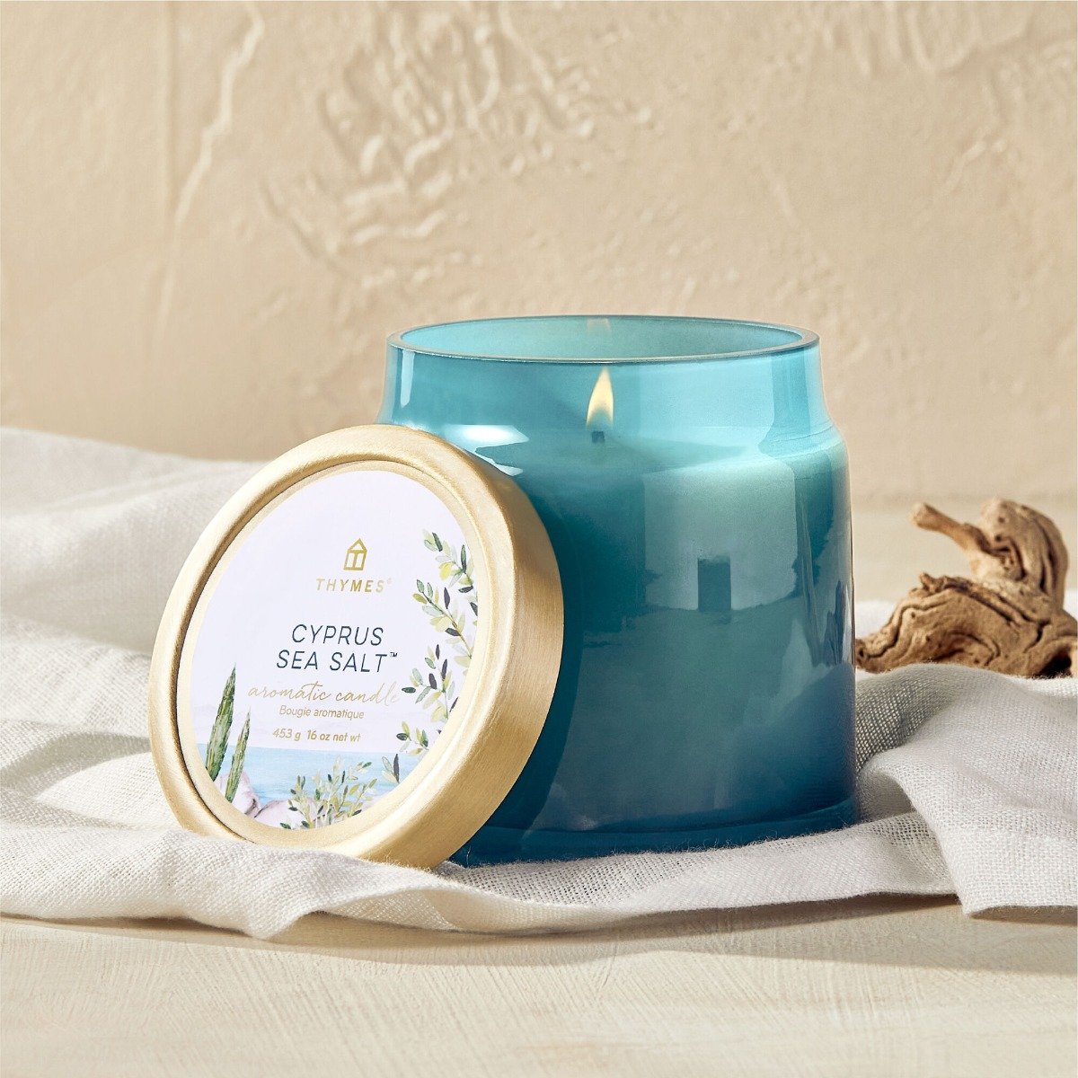 Thymes - Cyprus Sea Salt Statement Candle