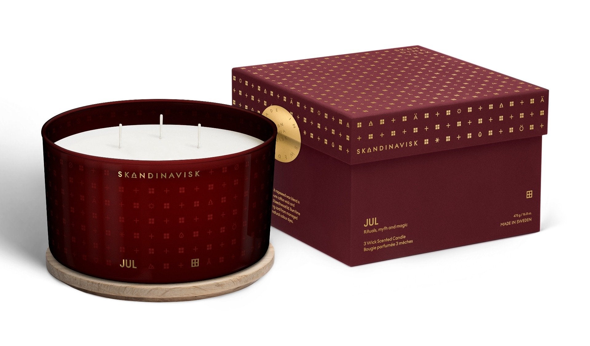 Skandinavisk - JUL (Yule) 3 Wick Candle