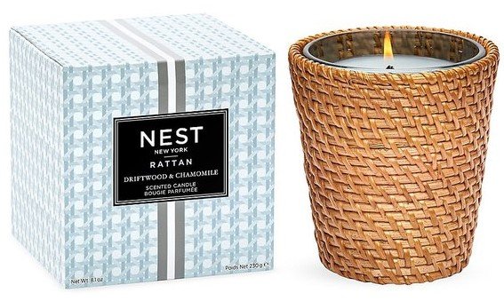 Nest - Driftwood & Chamomile Rattan Candle
