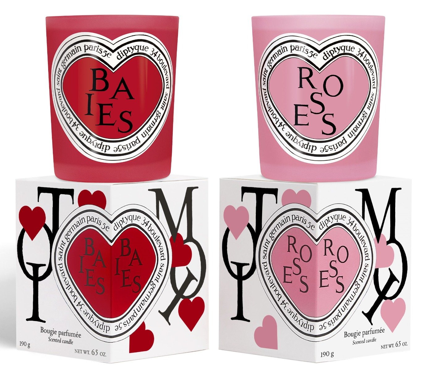 Diptyque - Baies & Roses Valentine’s Day Candle Duo