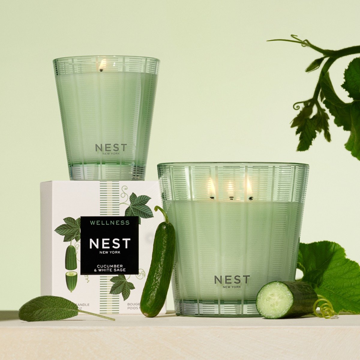 Nest - Cucumber & White Sage Candle