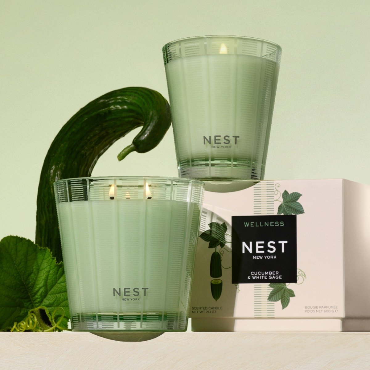Nest - Cucumber & White Sage Candle