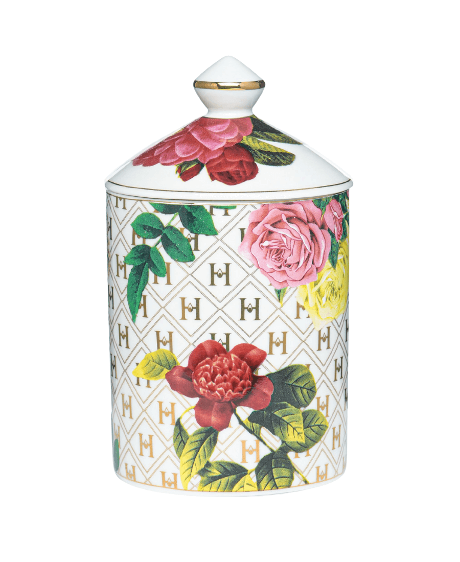 Harlem Candle Company - Lady Day White Floral Ceramic Candle