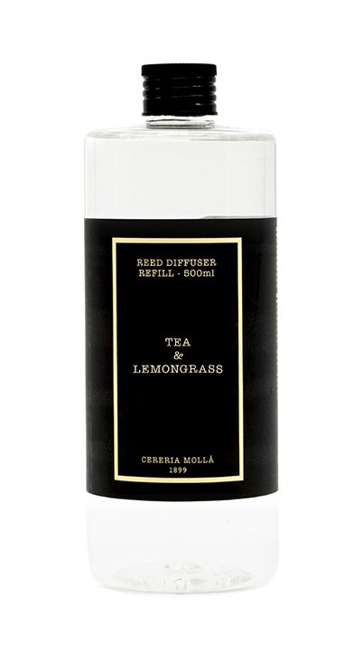 Cereria Molla - Tea & Lemongrass 500ml Diffuser Refill