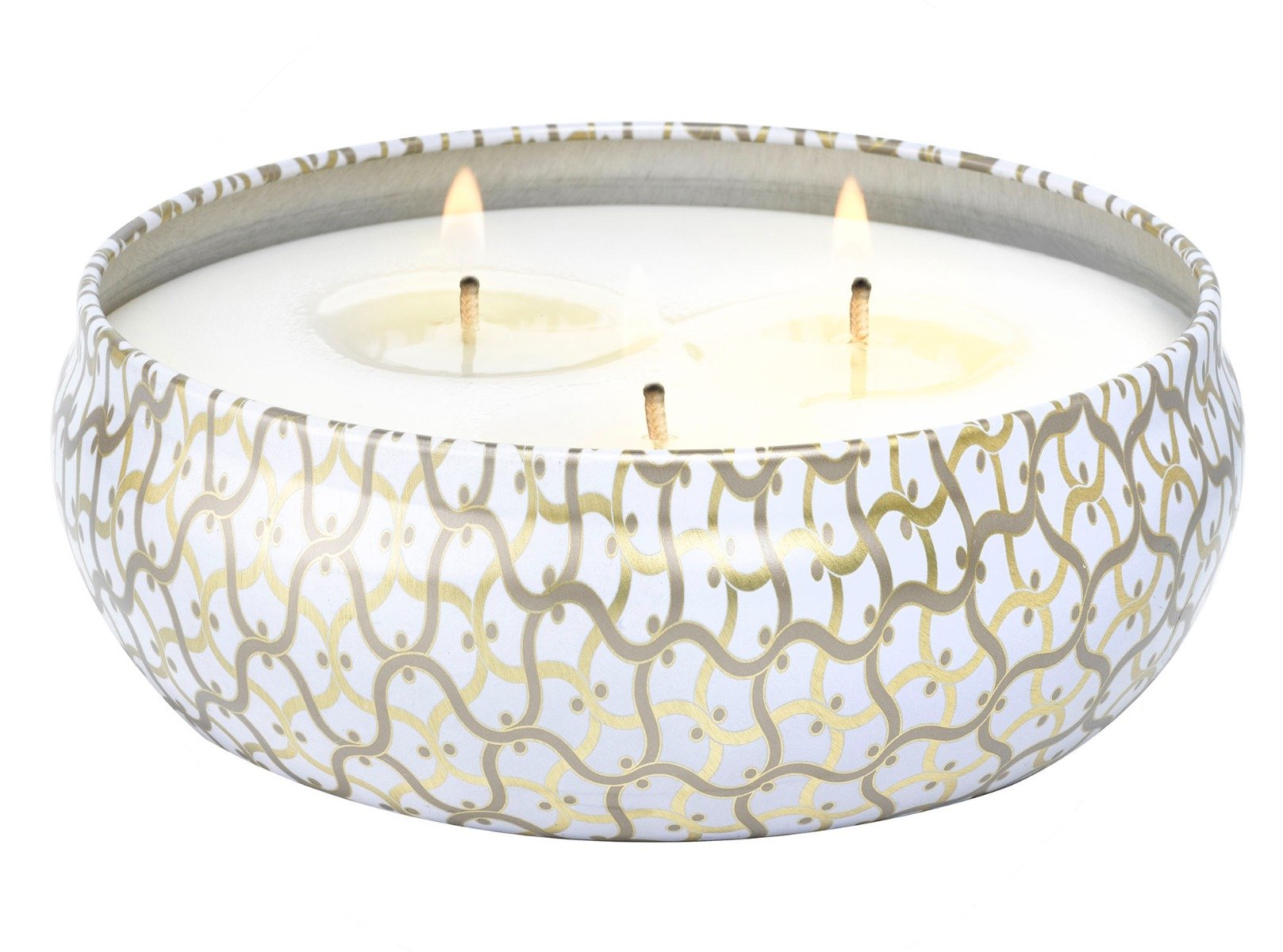 Voluspa - Suede Blanc 3 Wick Tin Candle