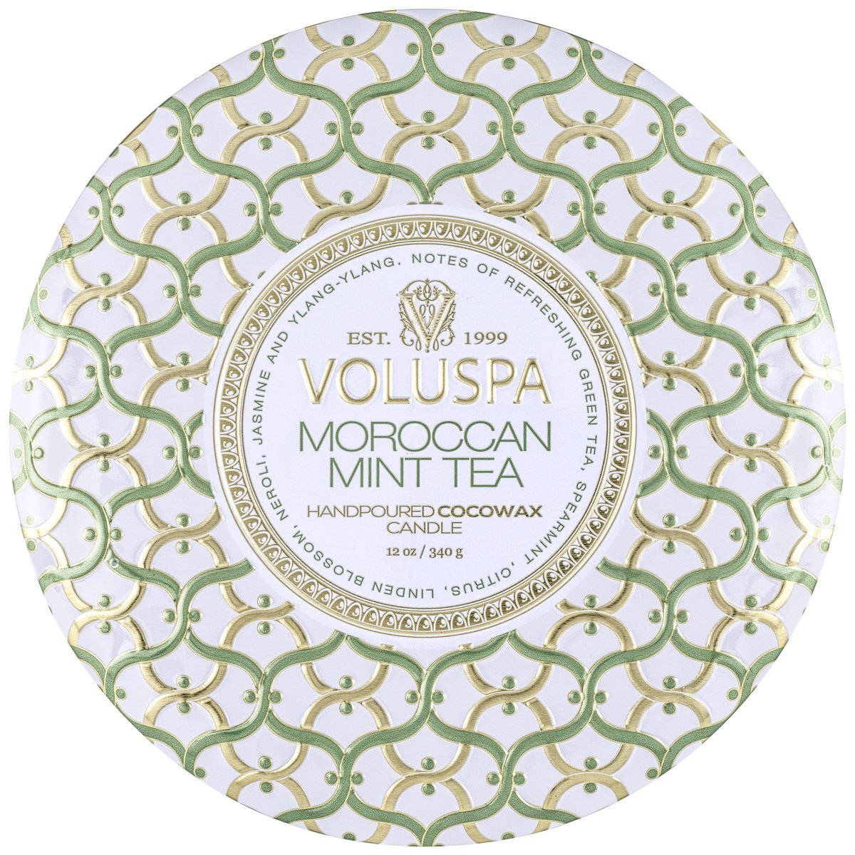 Voluspa - Moroccan Mint Tea 3 Wick Tin Candle