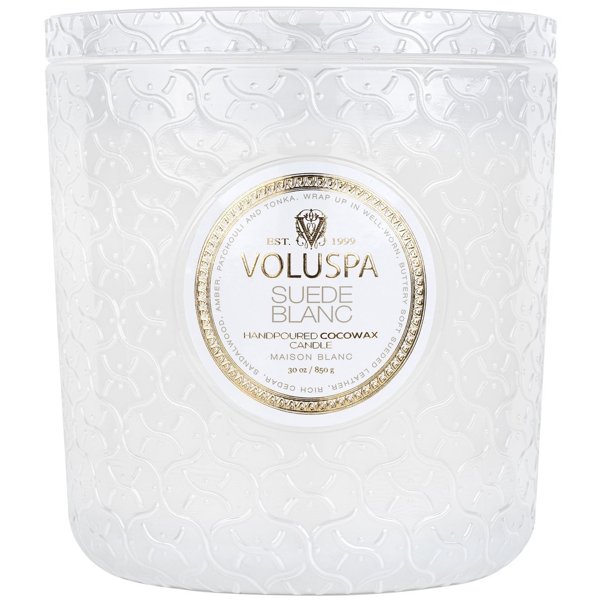 Voluspa - Suede Blanc Luxe Candle