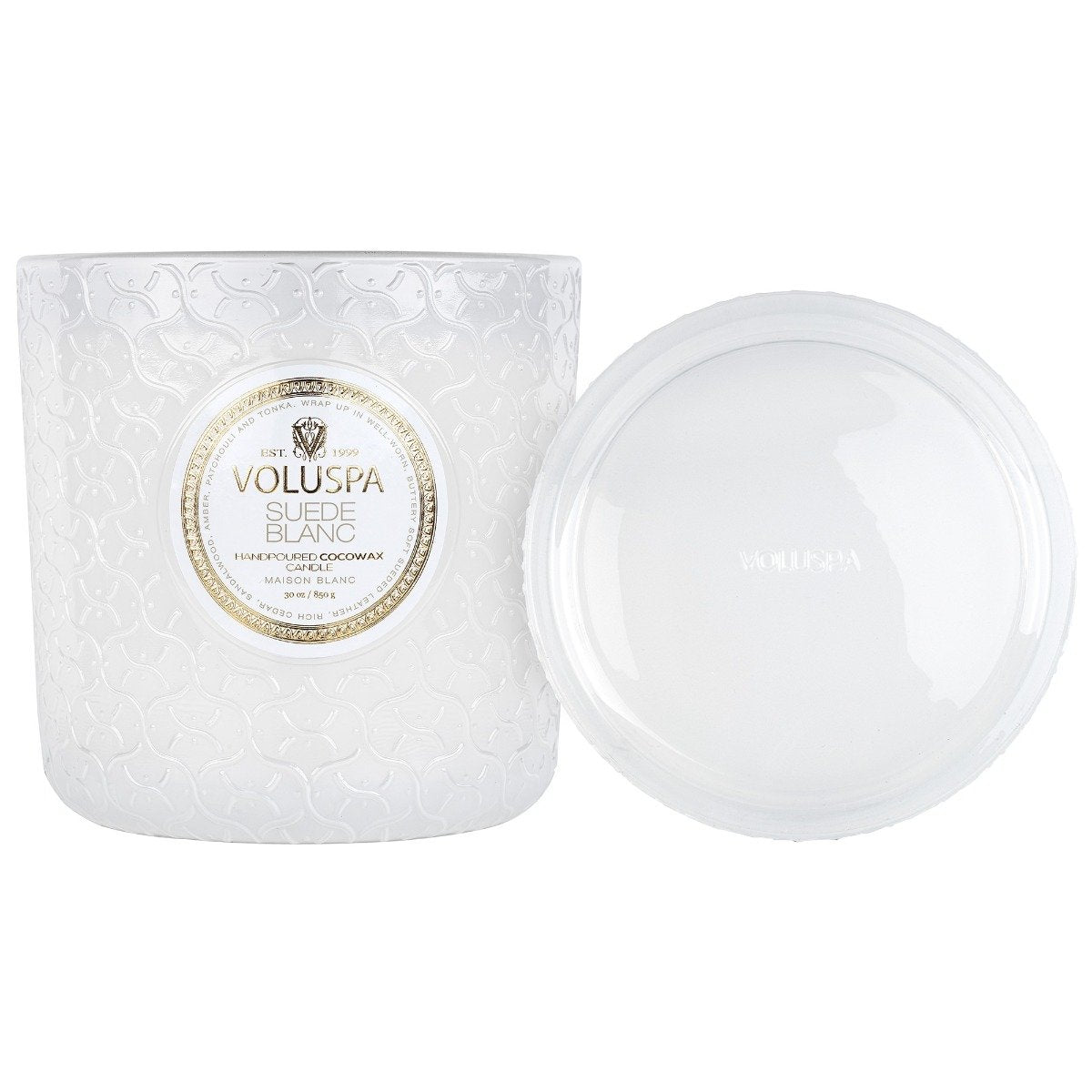 Voluspa - Suede Blanc Luxe Candle