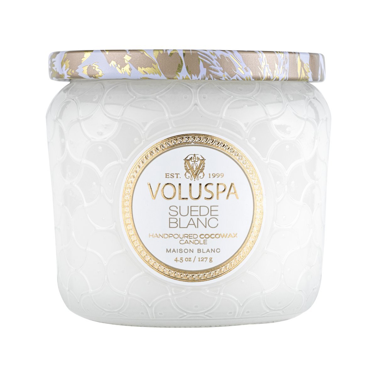 Voluspa - Suede Blanc Petite Jar Candle
