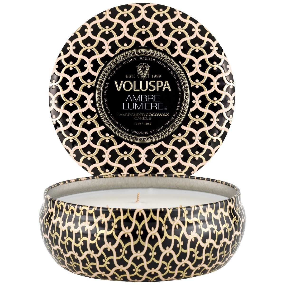 Voluspa - Ambre Lumiere 3 Wick Tin Candle