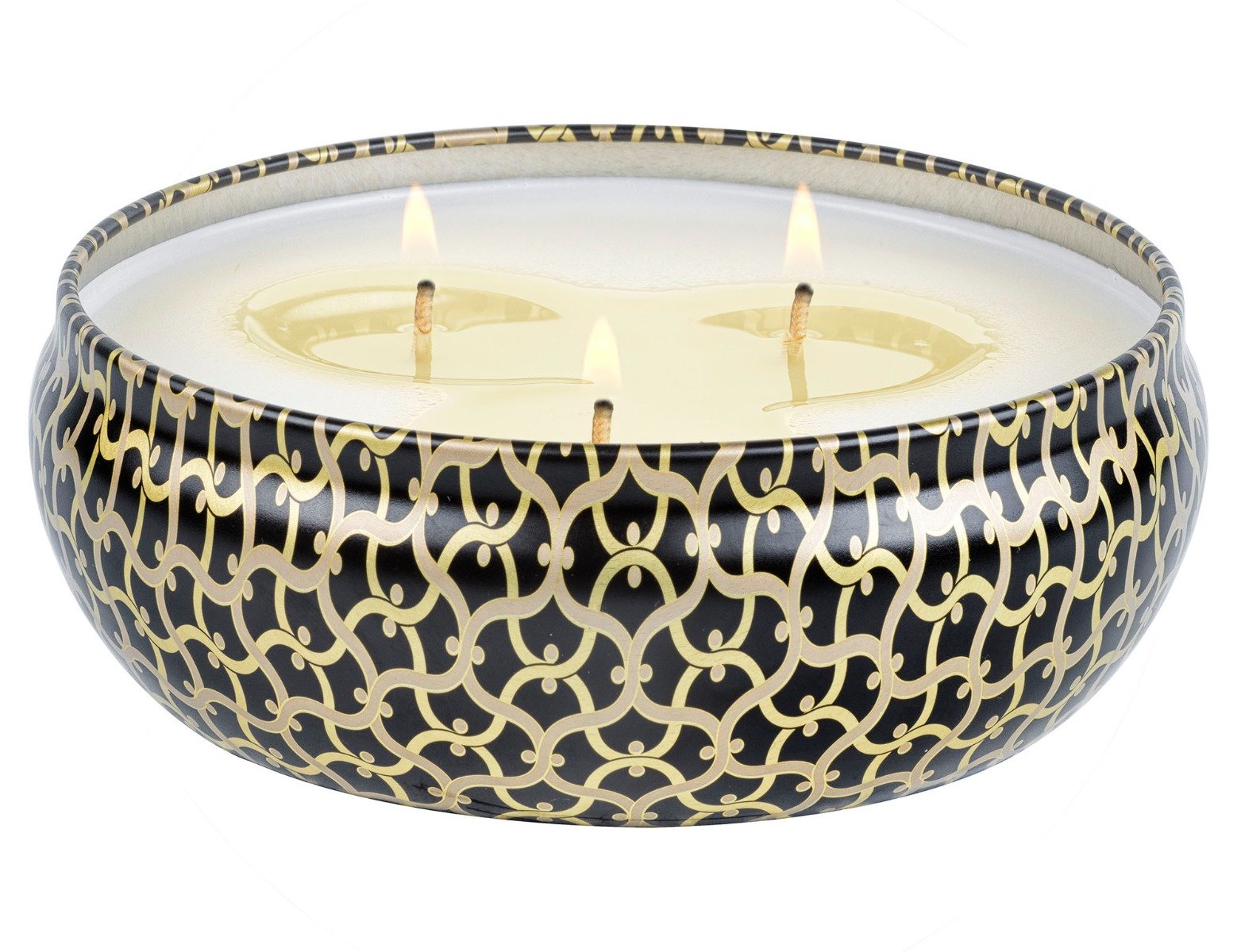 Voluspa - Suede Noir 3 Wick Tin Candle