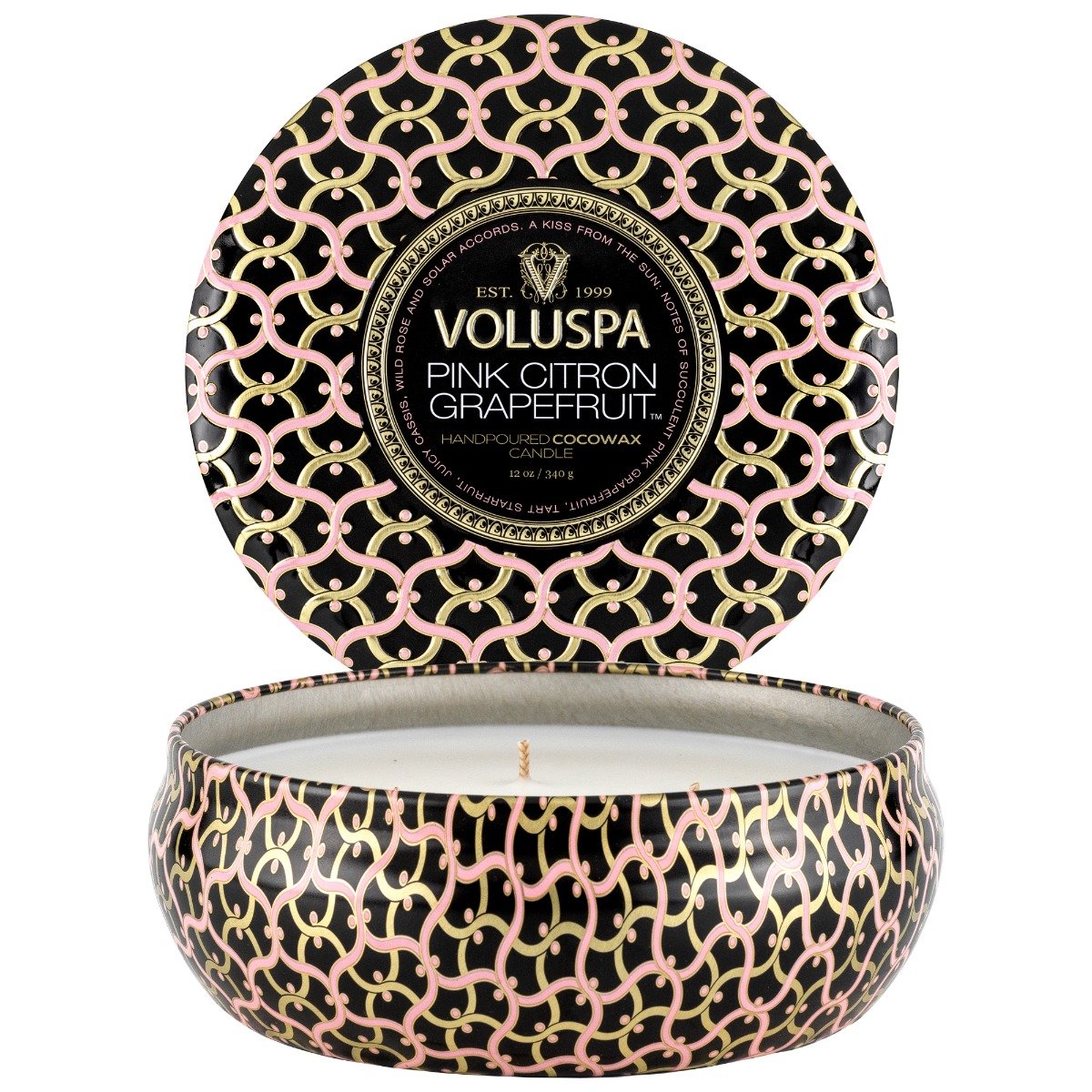 Voluspa - Pink Citron Grapefruit 3 Wick Tin Candle
