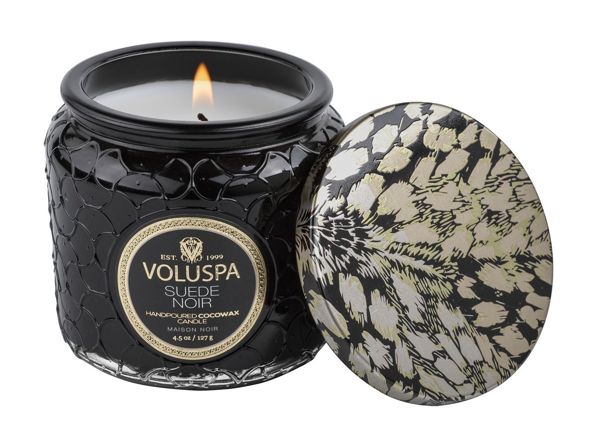 Voluspa - Suede Noir Petite Jar Candle