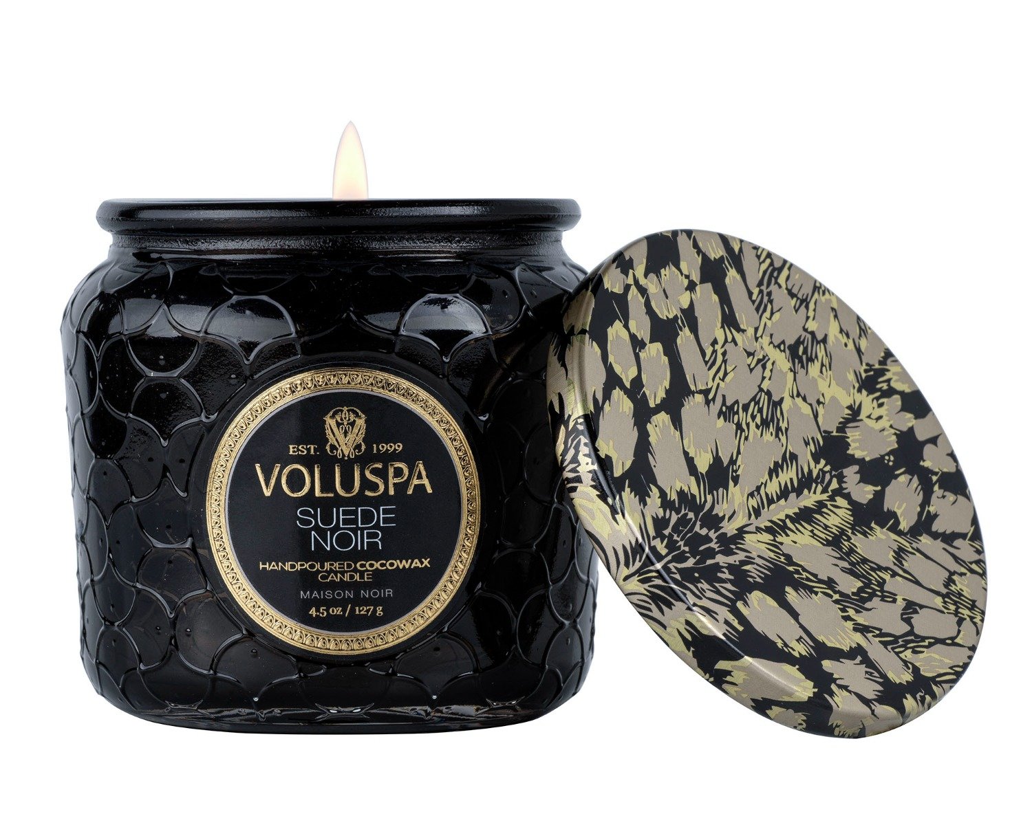 Voluspa - Suede Noir Petite Jar Candle