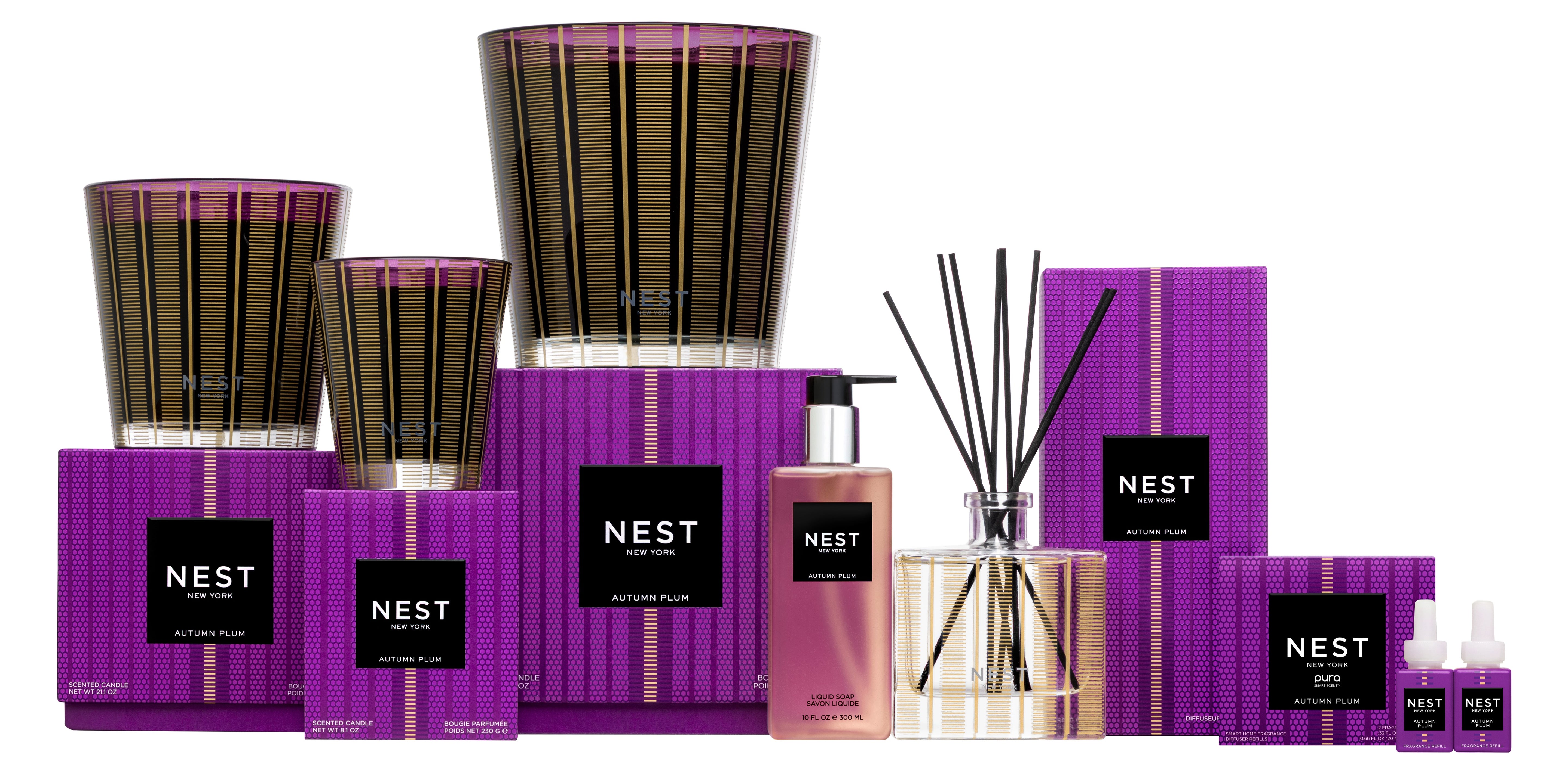 Nest - Autumn Plum 3 Wick Candle