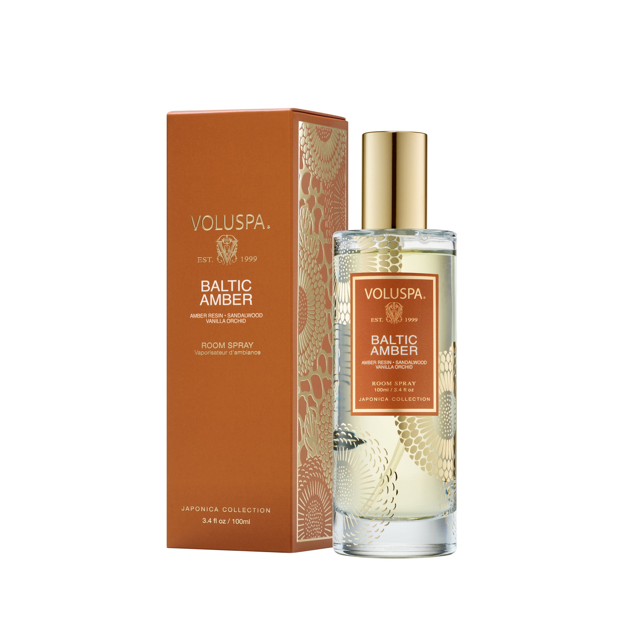 Voluspa - Baltic Amber Room Spray | Candle Delirium