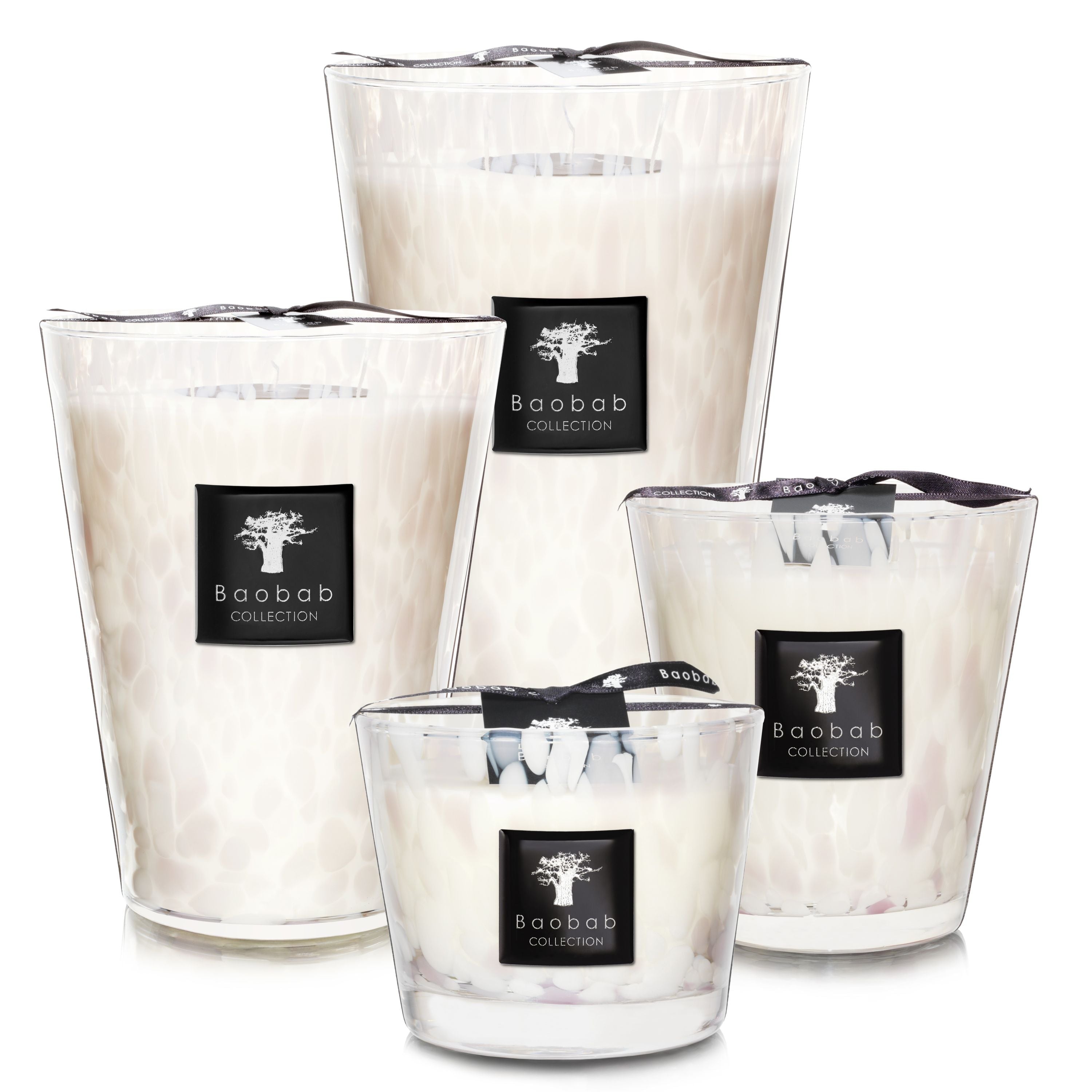 Baobab Collection - White Pearls Max10 Classique Candle