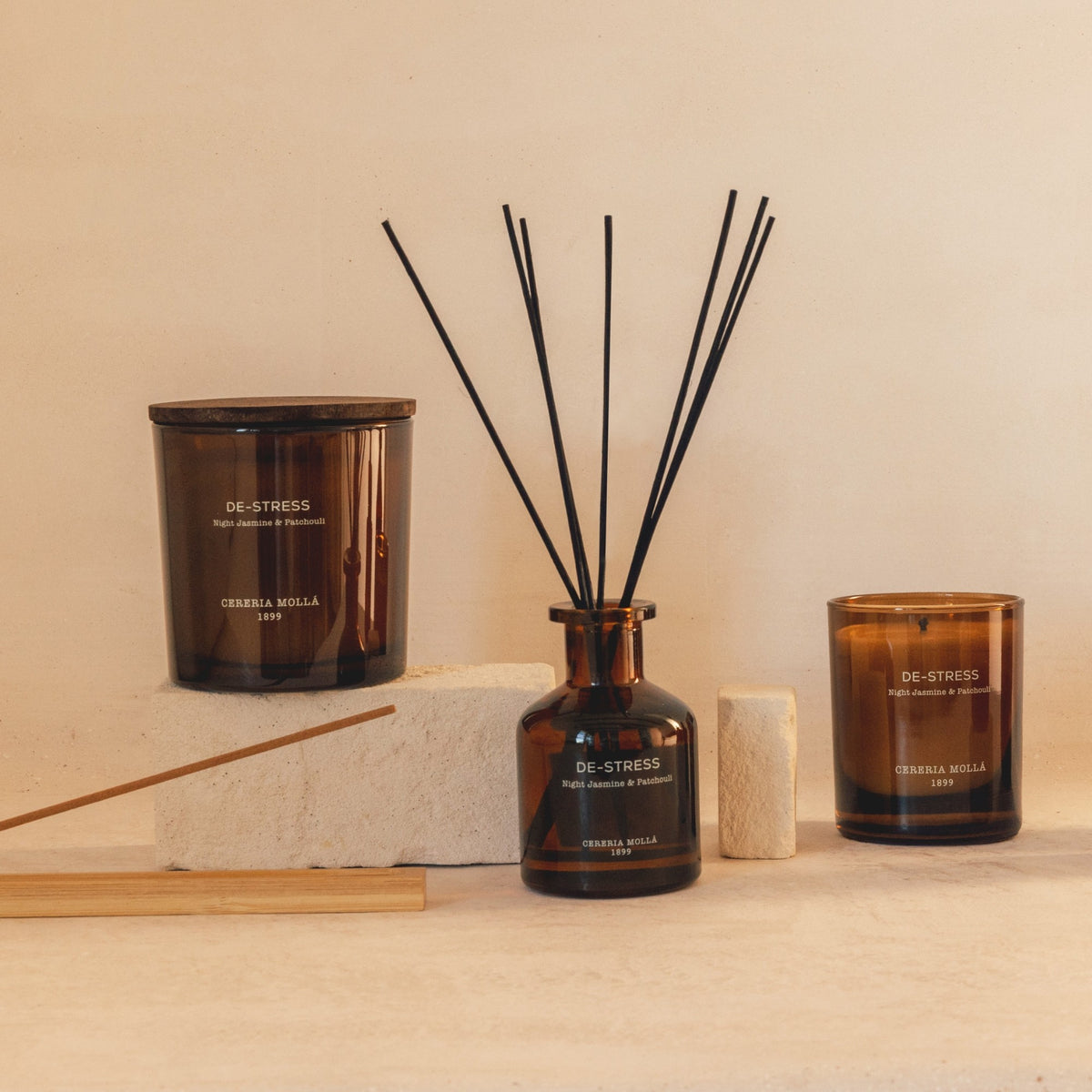 Cereria Molla - De-Stress (Night Jasmine & Patchouli) Diffuser 120ml