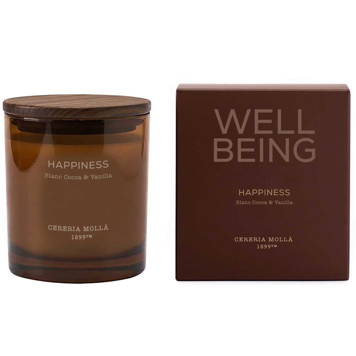 Cereria Molla - Happiness (Blanc Cocoa & Vanilla) 2 Wick Candle
