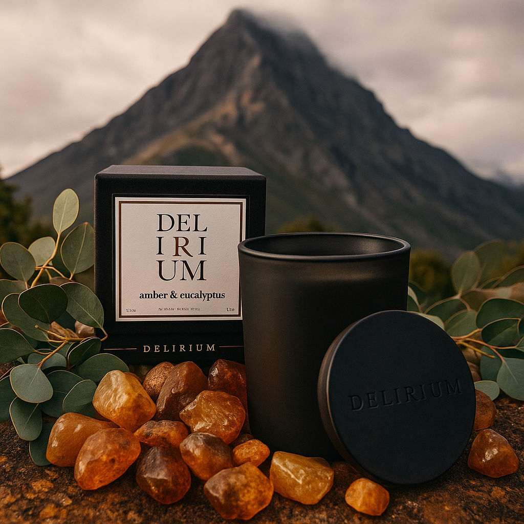 Delirium - Amber & Eucalyptus (Royal Amber) Candle