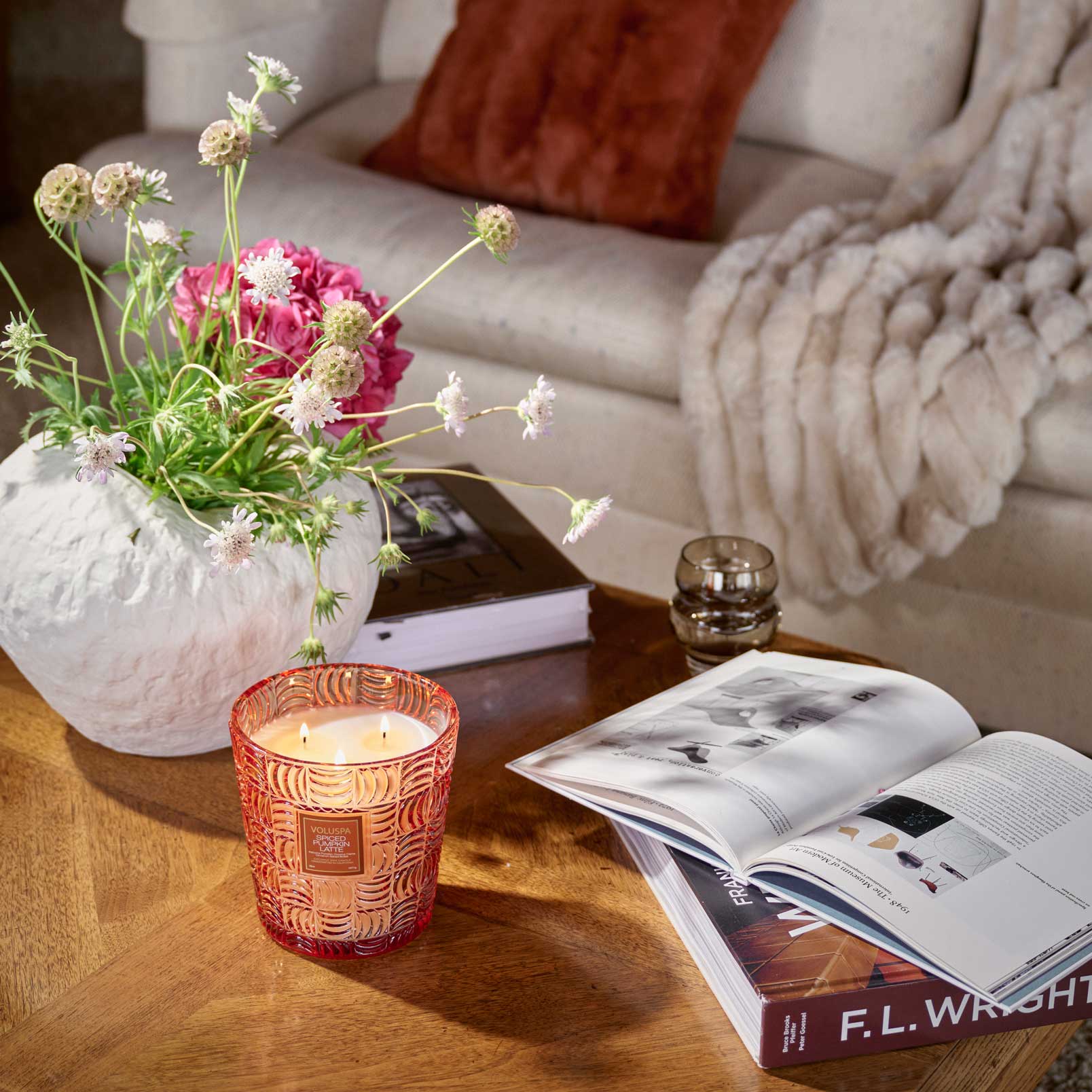 Voluspa - Spiced Pumpkin Latte 3 Wick Hearth Candle