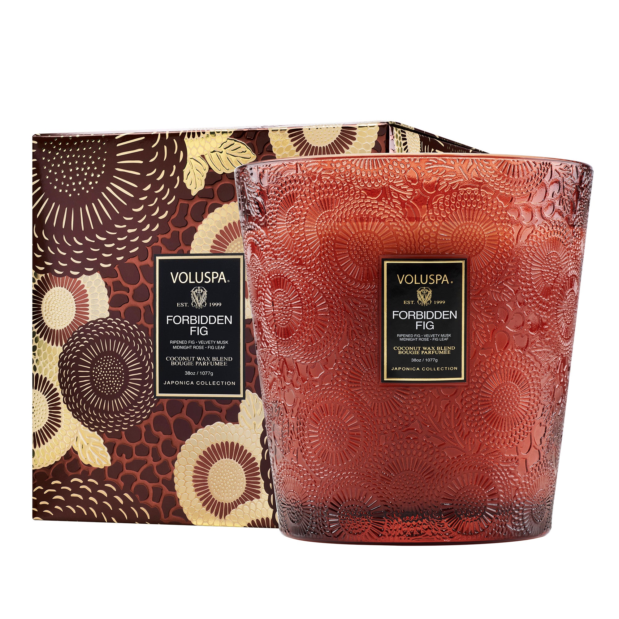 Voluspa - Forbidden Fig 3 Wick Hearth Candle