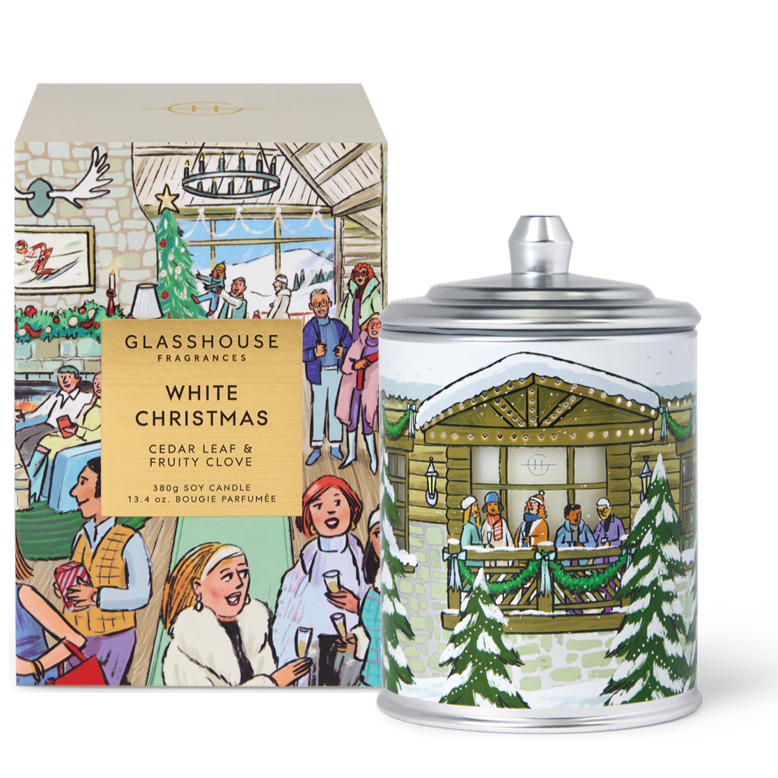 Glasshouse - White Christmas Candle