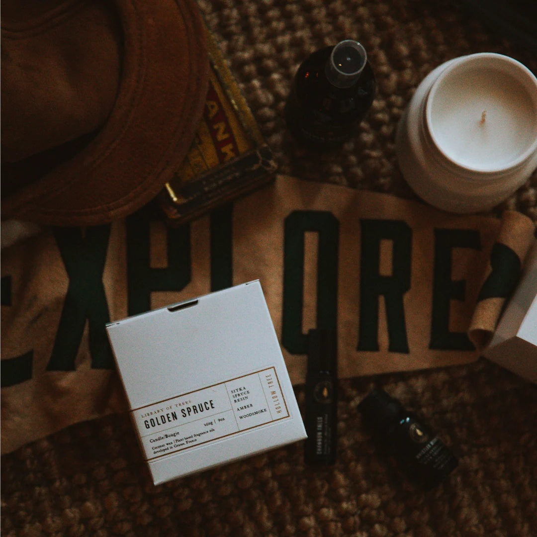 Hollow Tree - Golden Spruce (Amber) Candle