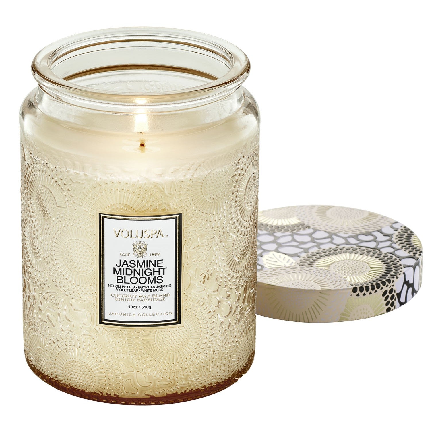 Voluspa - Jasmine Midnight Blooms Large Jar Candle