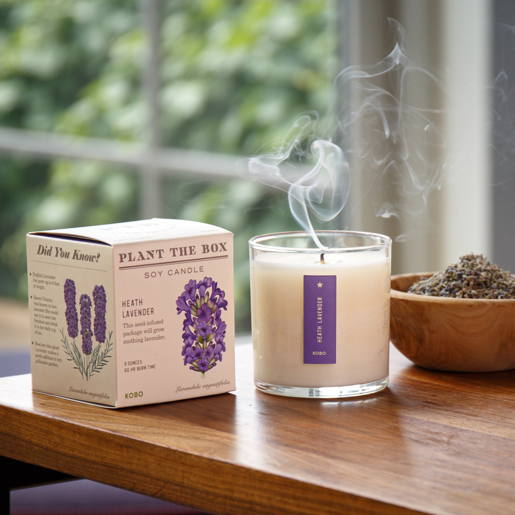 Kobo - Plant the Box Heath Lavender Candle