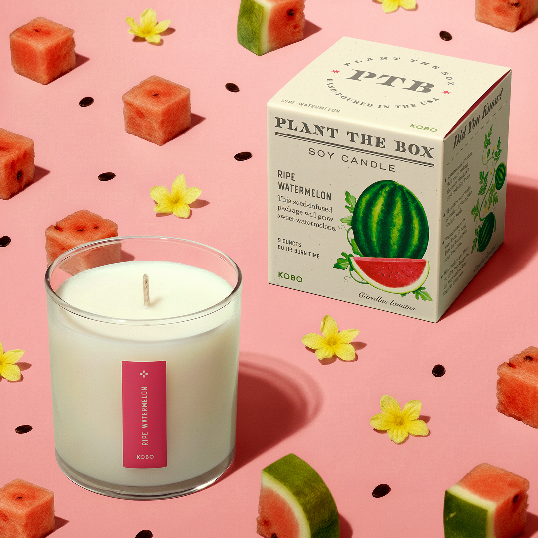 Kobo - Plant the Box Ripe Watermelon Candle