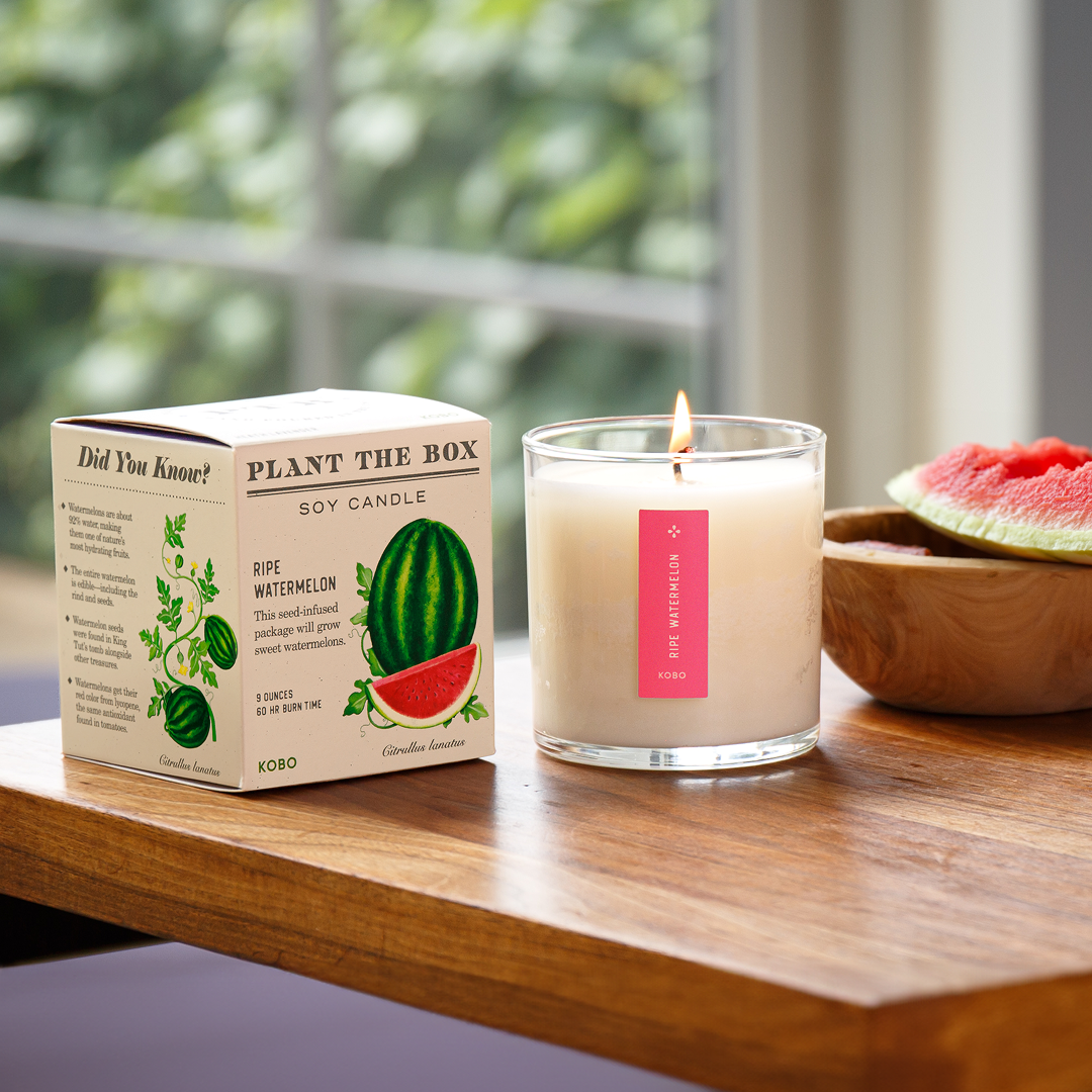 Kobo - Plant the Box Ripe Watermelon Candle