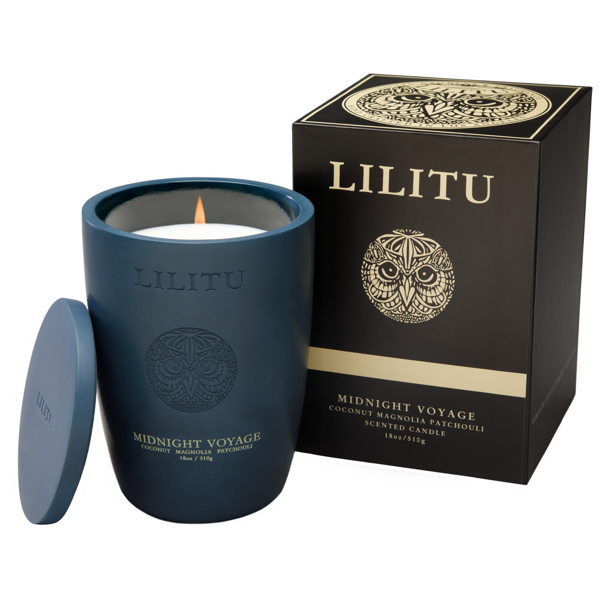 Lilitu - Midnight Voyage Ceramic Candle