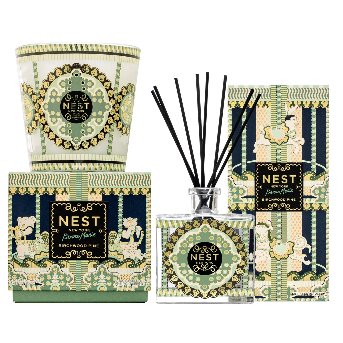 Nest - Birchwood Pine x Pierre Marie 3 Wick Candle