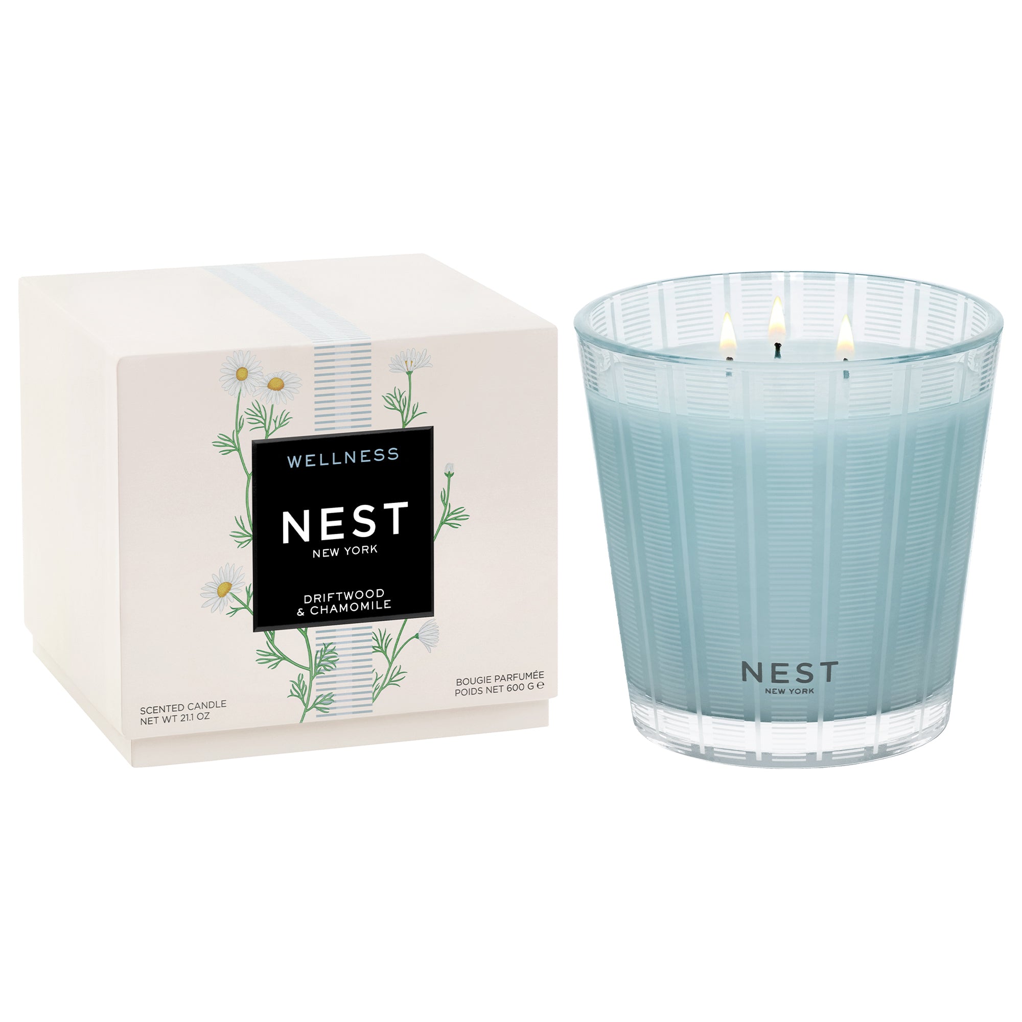Nest - Driftwood & Chamomile 3 Wick Candle
