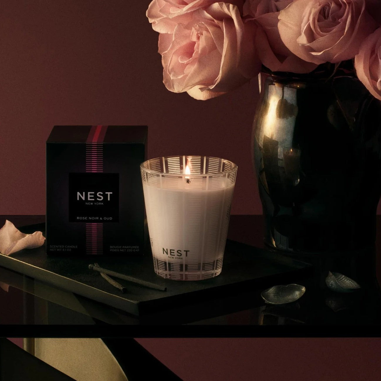 Nest - Rose Noir & Oud Candle