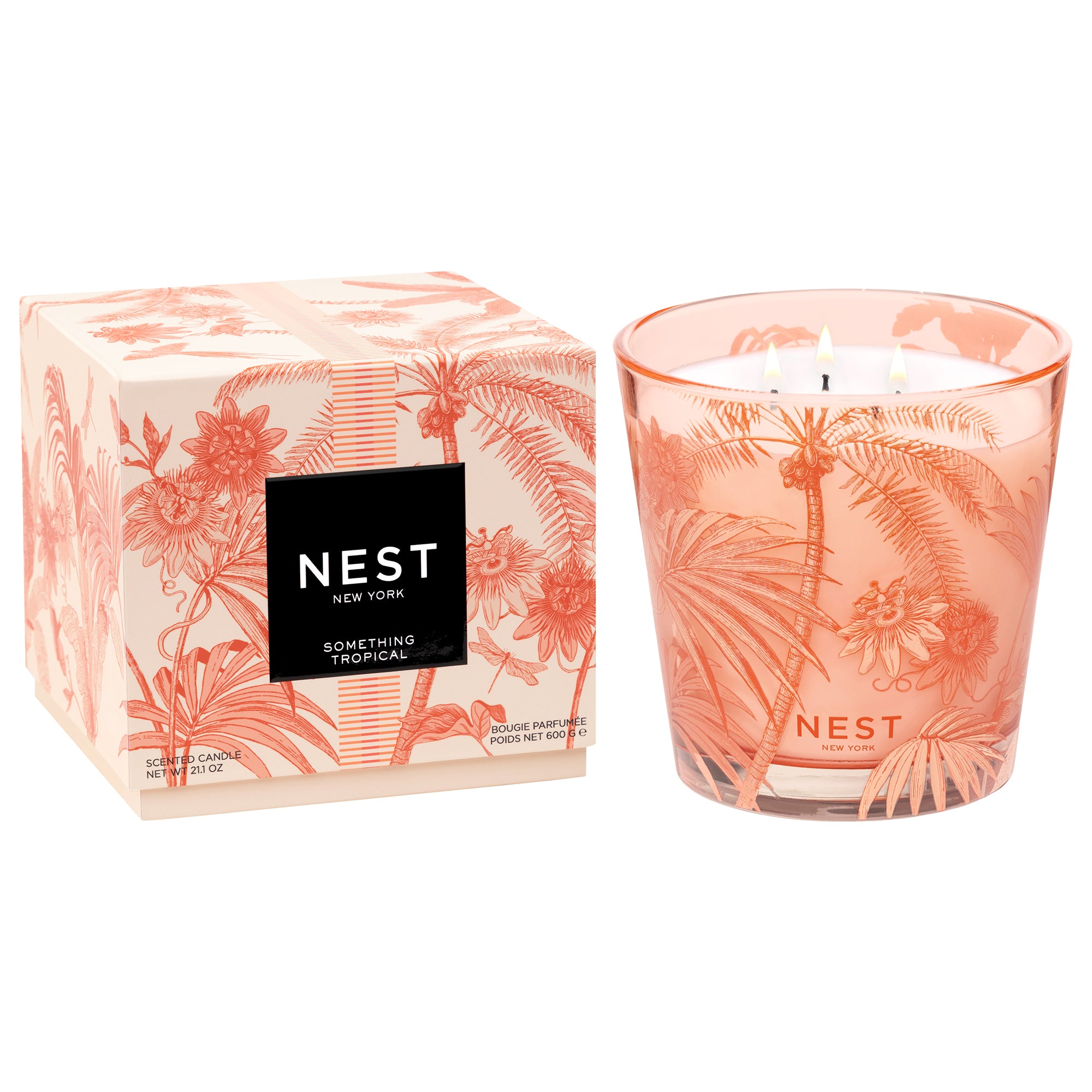 Nest - Something Tropical Decorative 3 Wick Candle