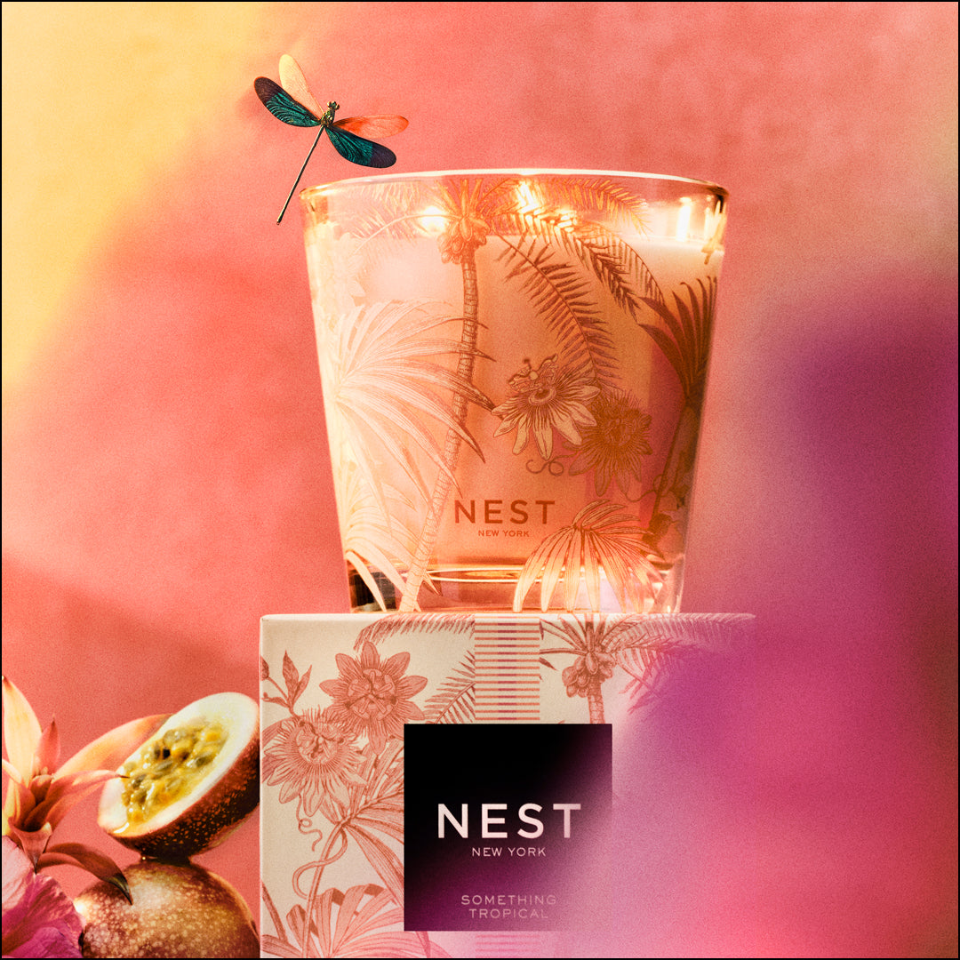 Nest - Something Tropical Decorative 3 Wick Candle