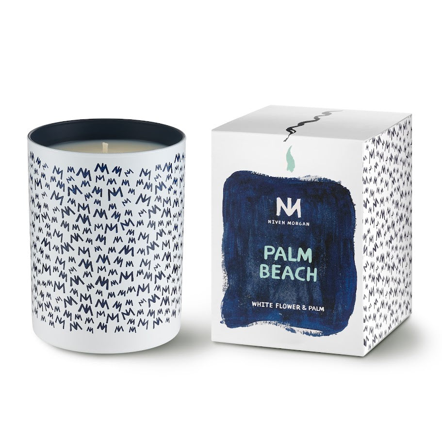 Niven Morgan - Palm Beach White (Flower & Palm) Candle