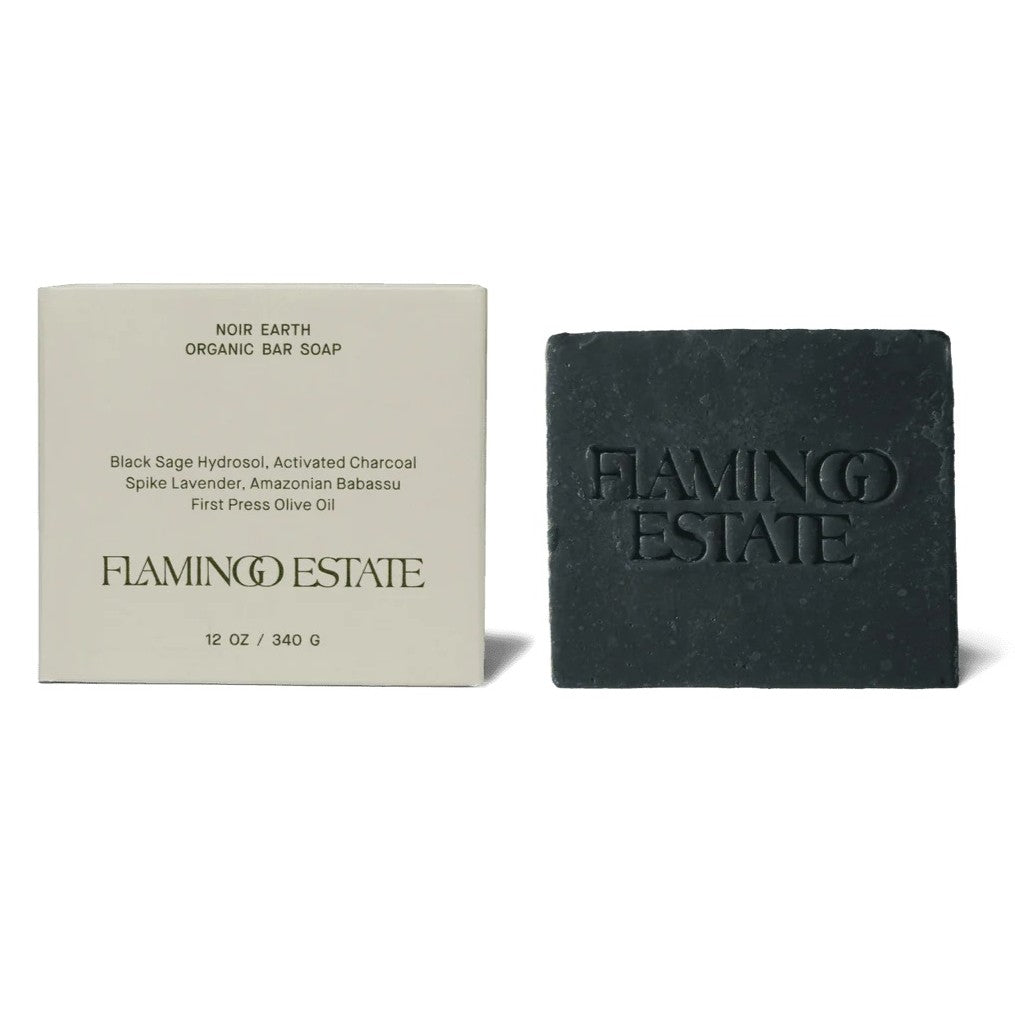 Flamingo Estate - Lavender & Activated Charcoal Soap Brick