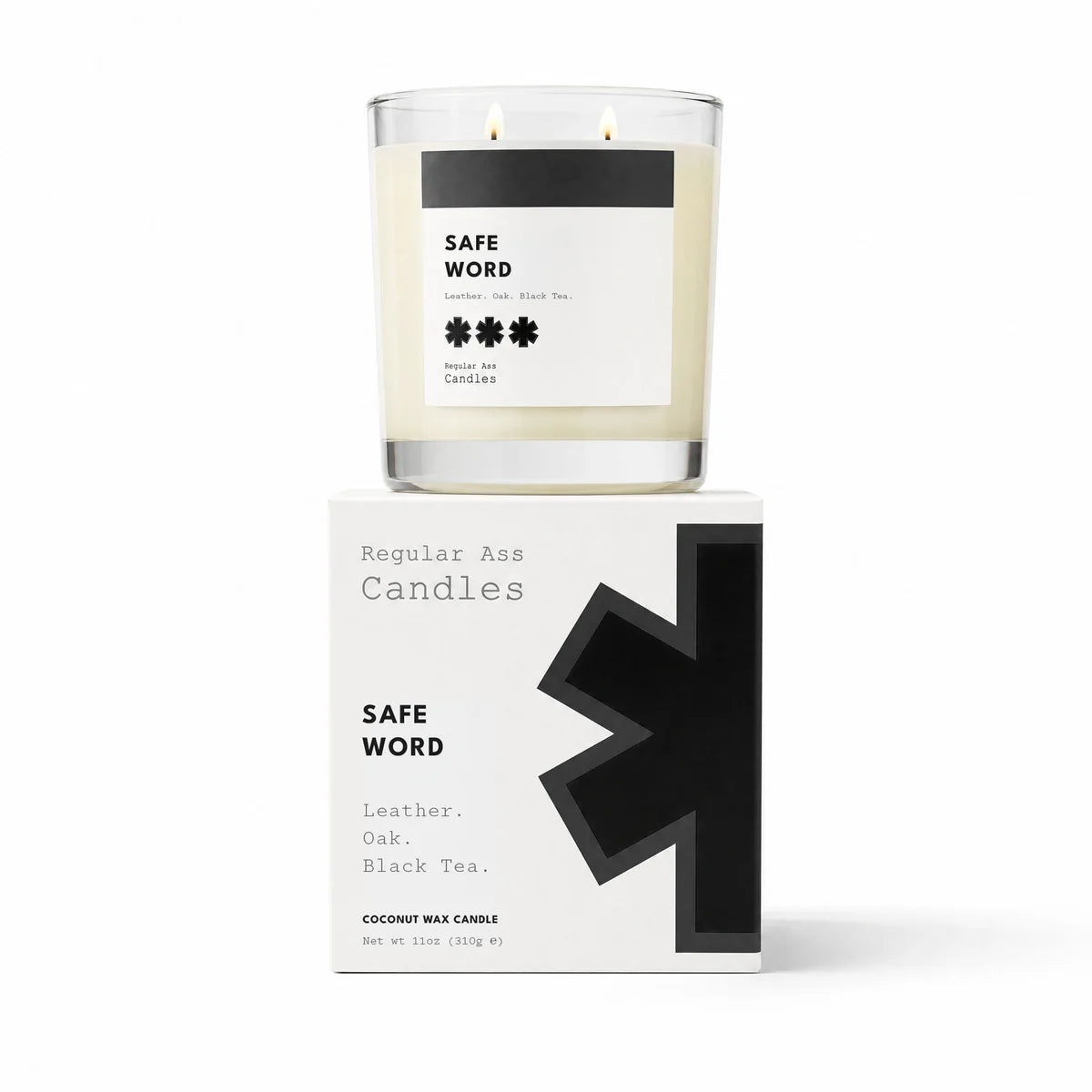 Regular Ass Candles - Safe Word (Leather + Oak + Black Tea) Candle