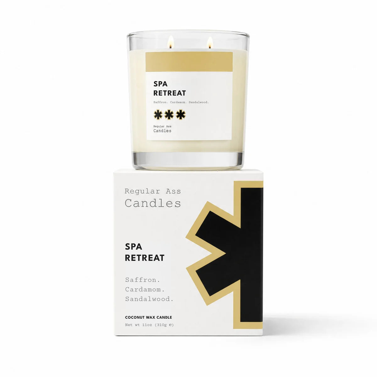Regular Ass Candles - Spa Retreat (Saffron + Cardamom + Sandalwood) Candle