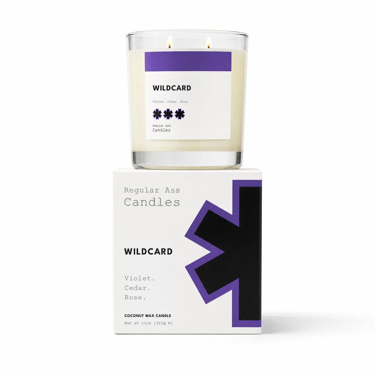 Regular Ass Candles - Wild Card (Violet + Cedar + Rose) Candle