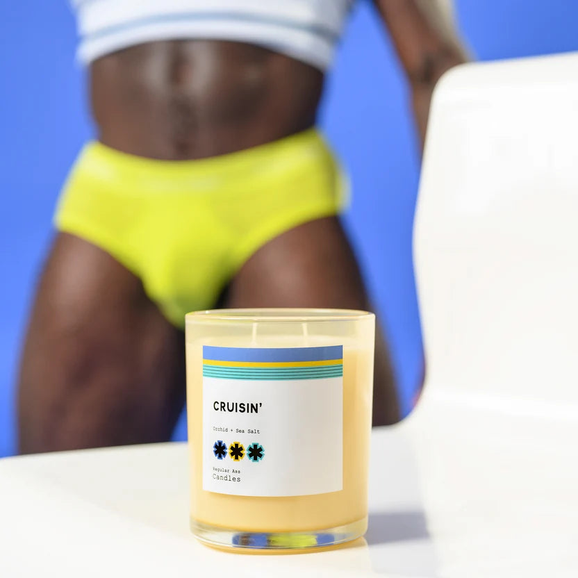 Regular Ass Candles - Rock the Boat (Rhubarb + Kiwi + Driftwood) Candle