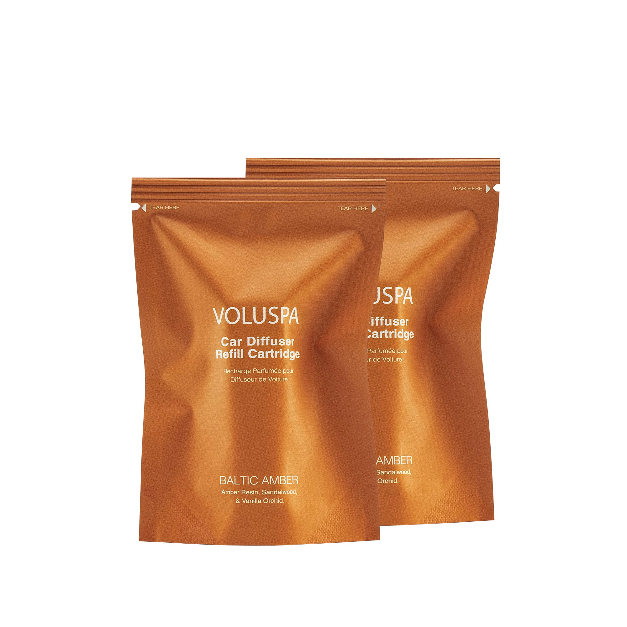 Voluspa - Baltic Amber Car Diffuser Twin Refills