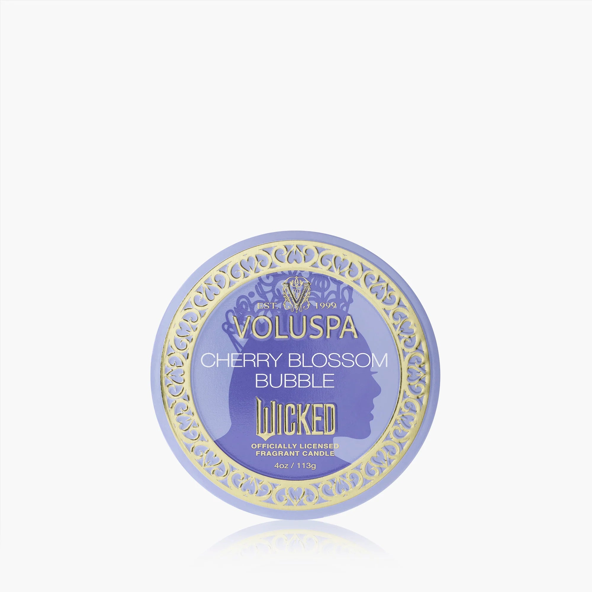Voluspa - Cherry Blossom Bubble Mini Tin Candle (Wicked 2 Collection)