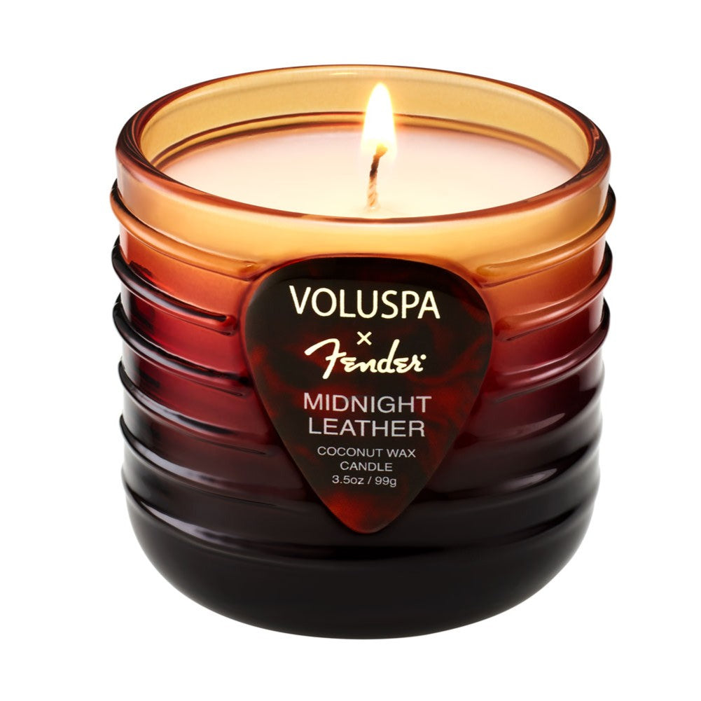 Voluspa - Fender Midnight Leather Mini Boxed Candle